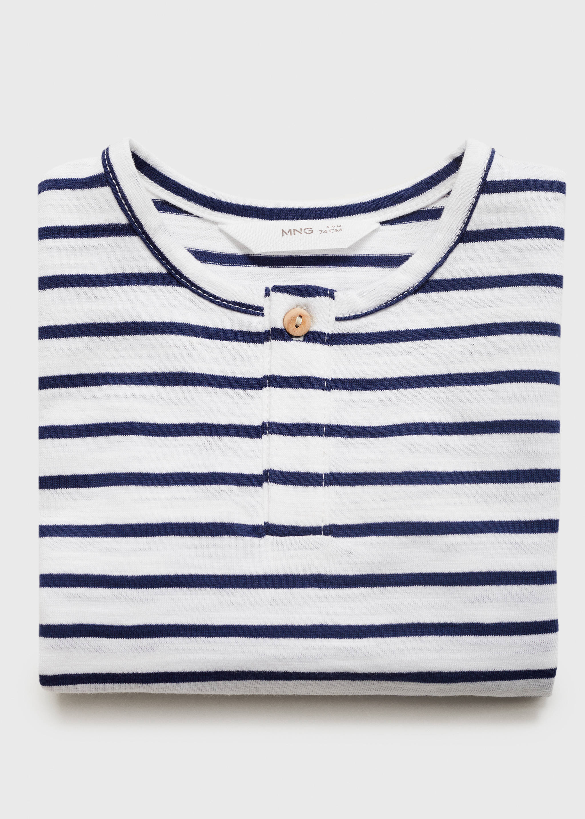 Striped cotton T-shirt - Details of the article 8
