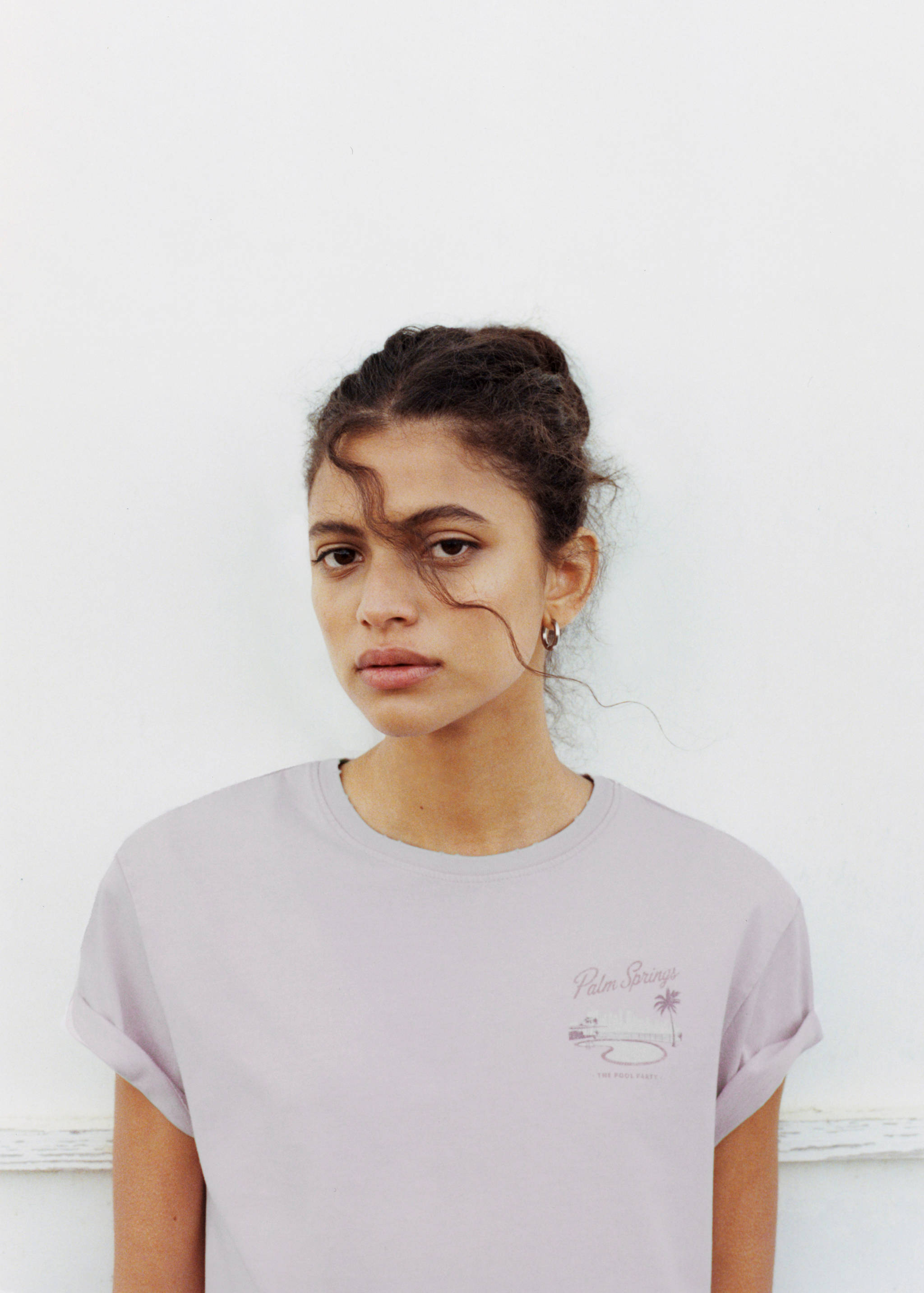 تي شيرت بأكمام قصيرة نمط مطبوع - تفاصيل المنتج 5