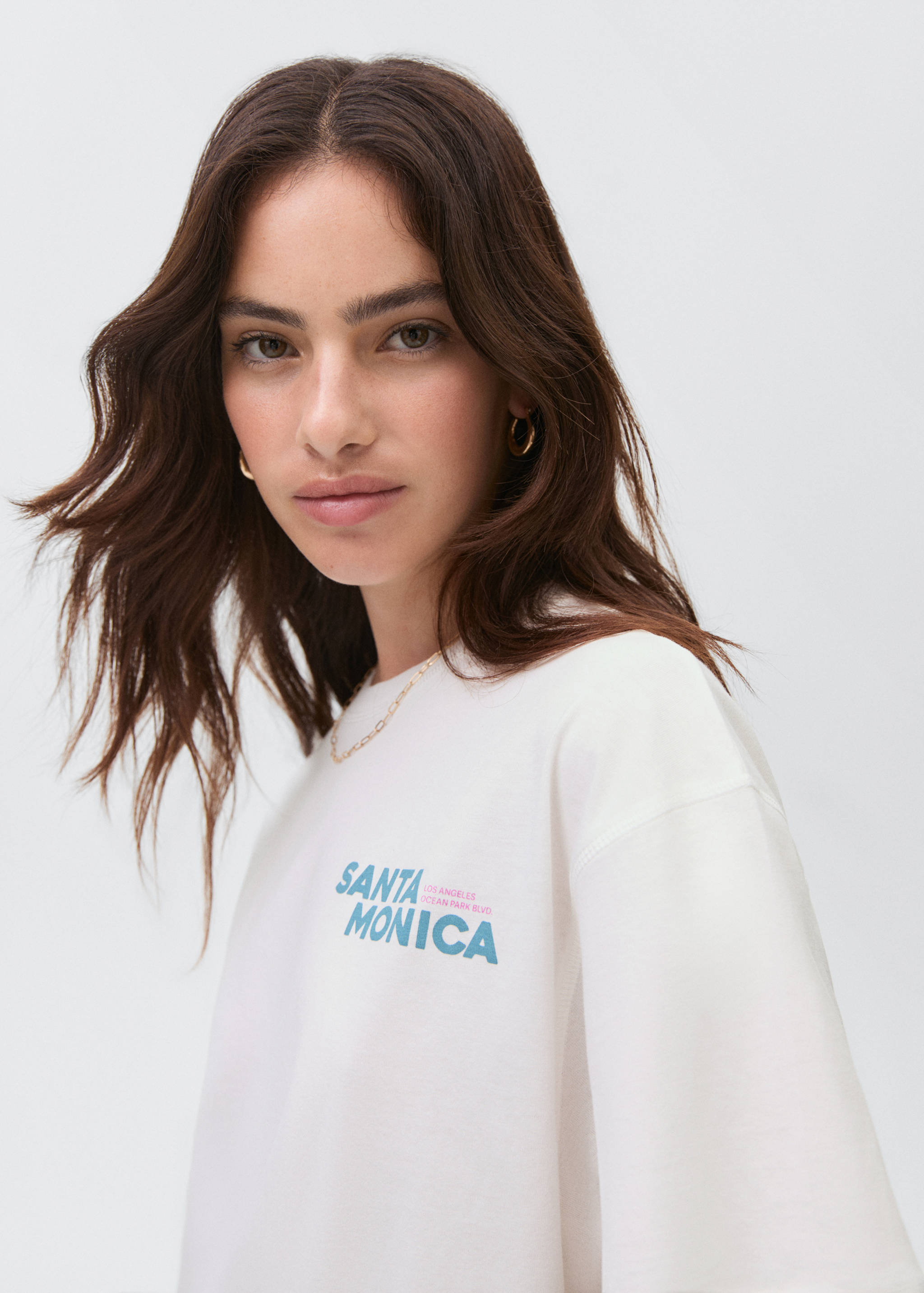 Kısa kollu desenli tişört - Ürün detayı 1