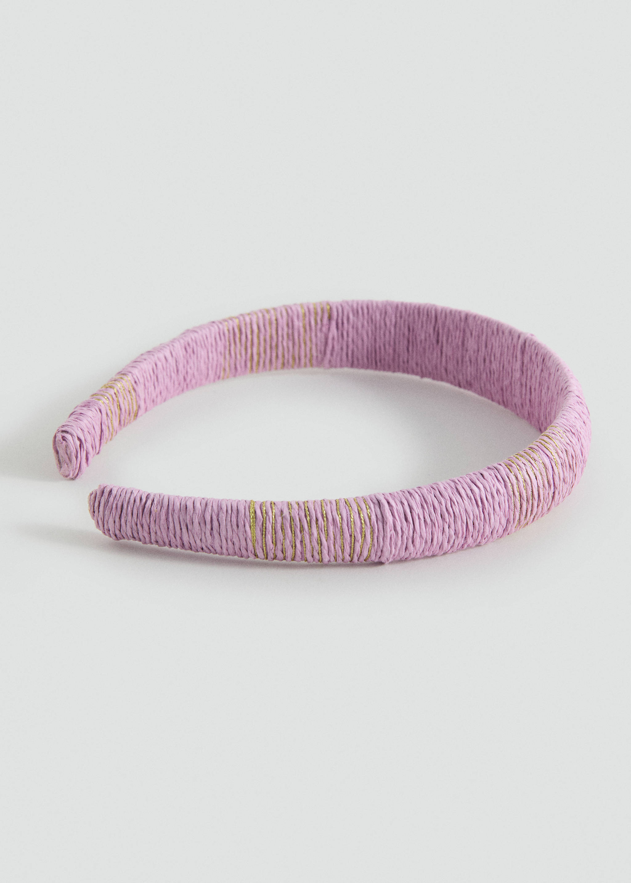 Serre-tête raphia - Plan moyen