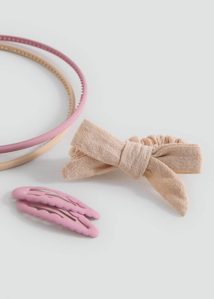Hheadband and clips pack — Sand