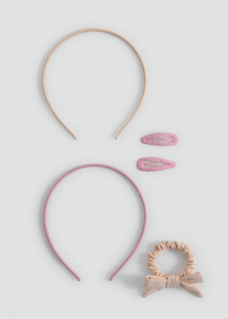 Hheadband and clips pack — Sand