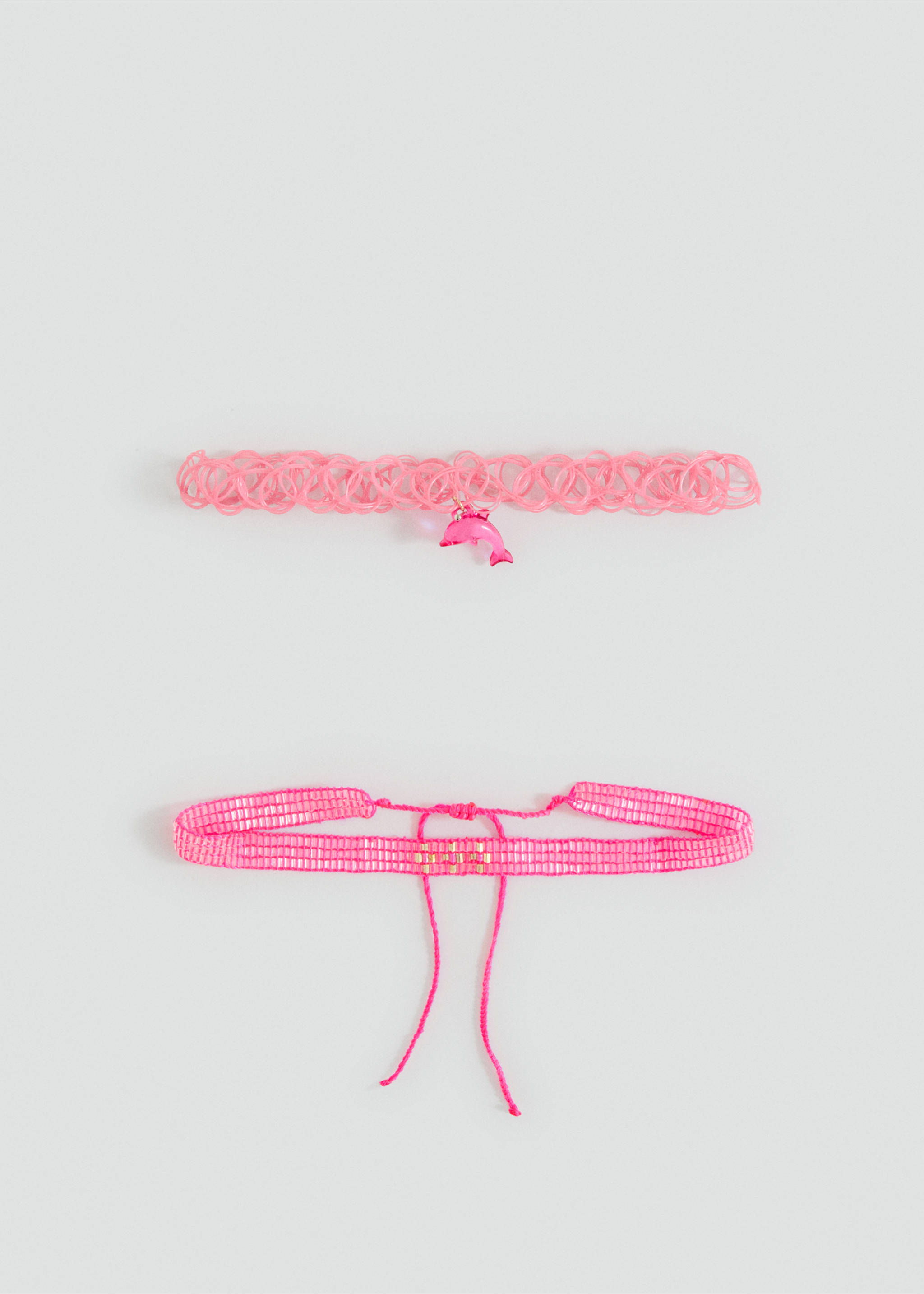 2 pack of necklaces - Article without model, Pink. Ref: 17001168-00.