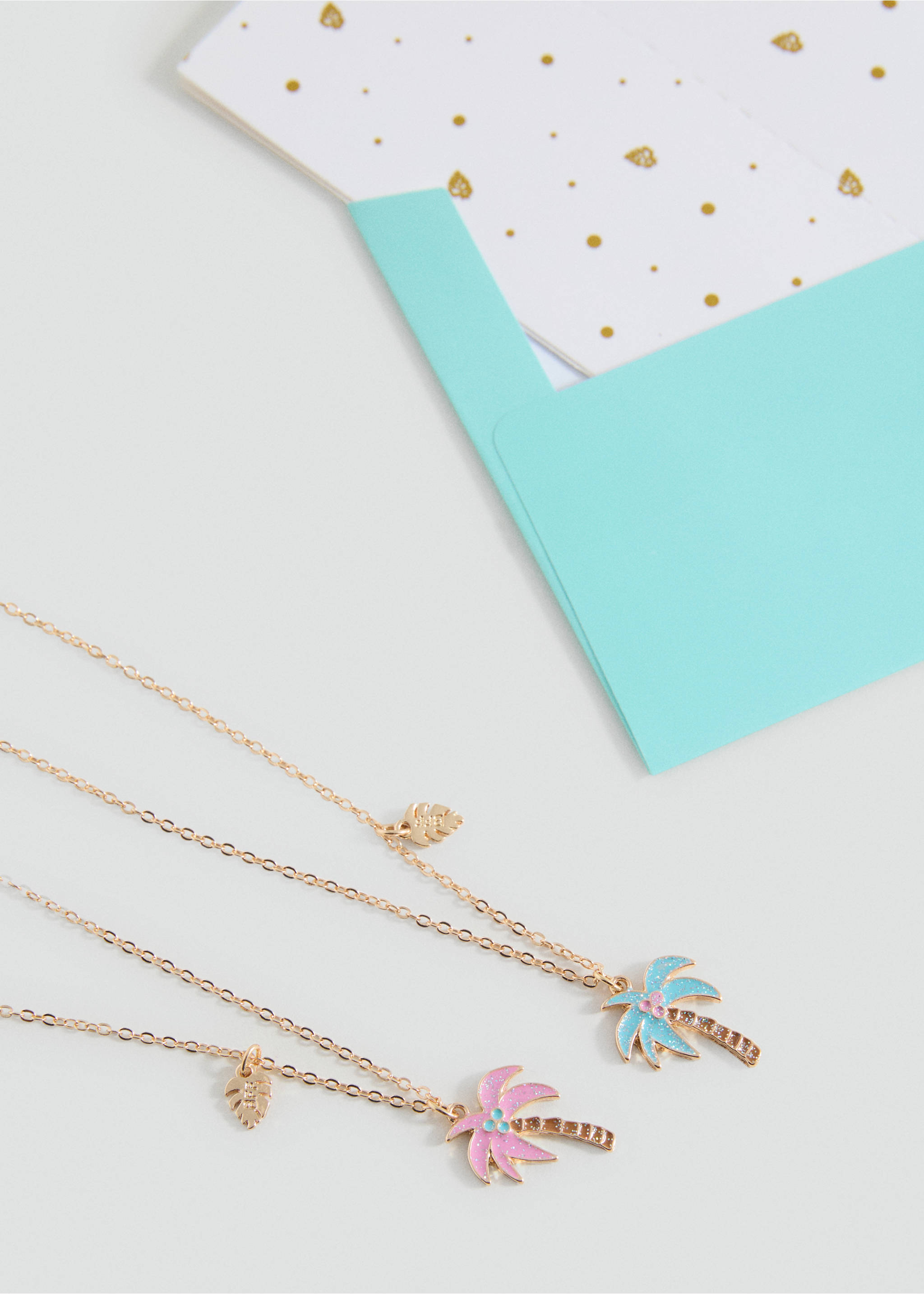 2 pack of necklaces - Medium plane, Gold. Ref: 17001173-00.
