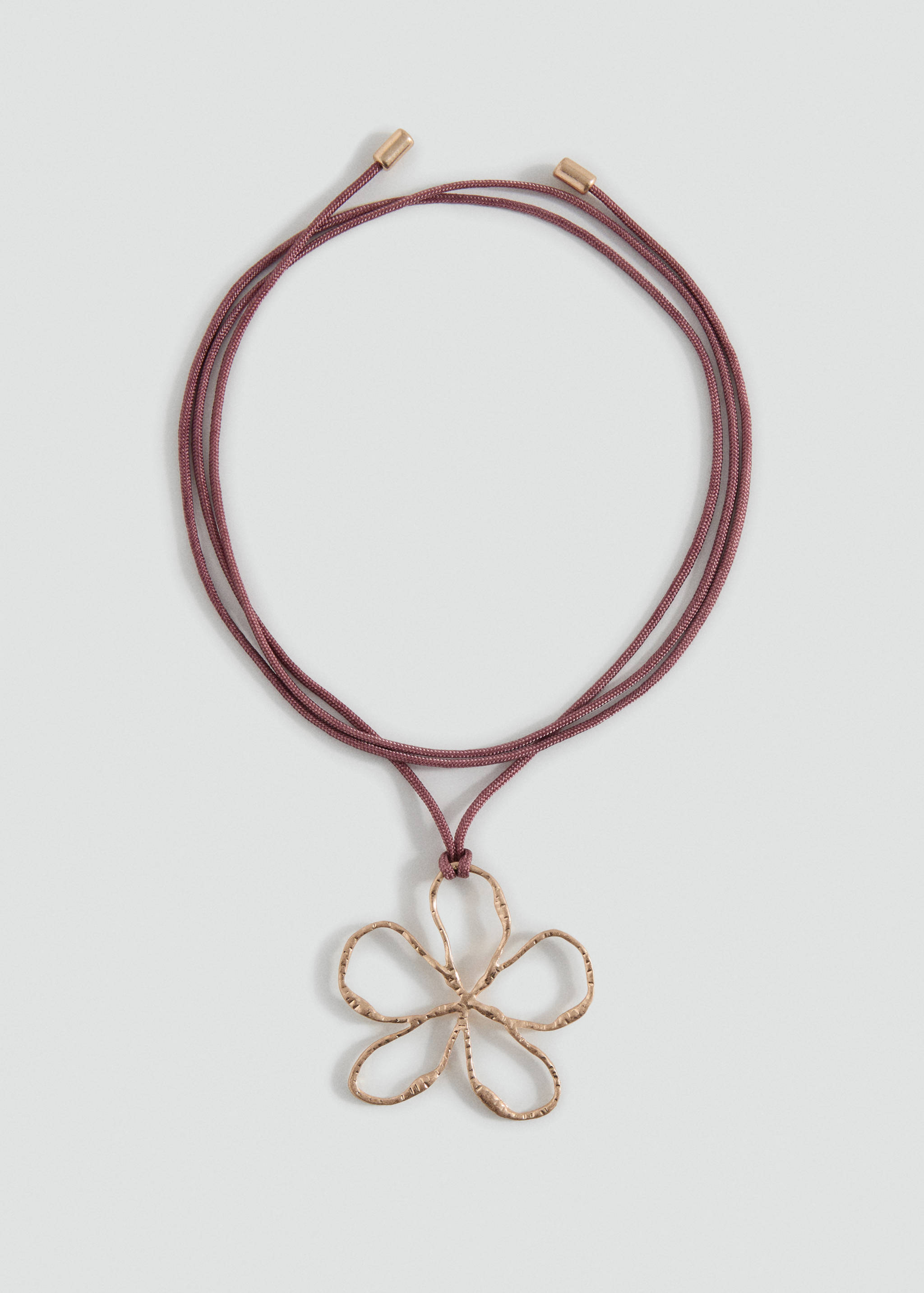 Colar de cordão com flor - Artigo sem modelo