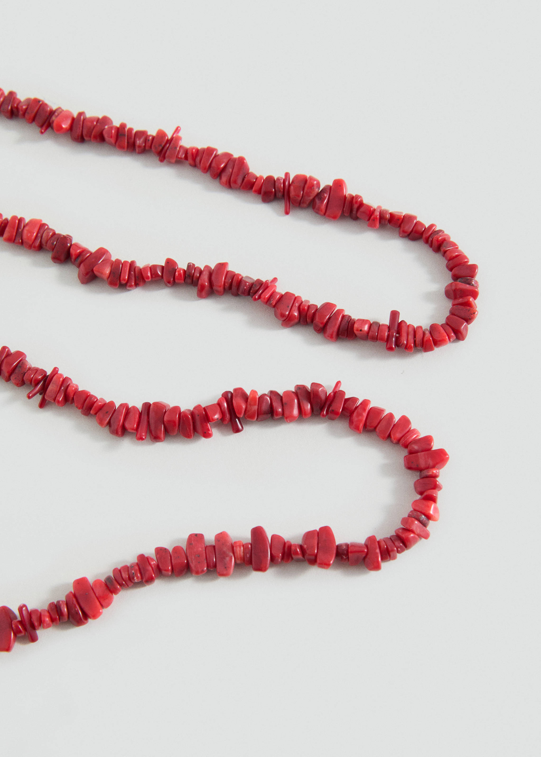 Coral beads necklace - Medium plane