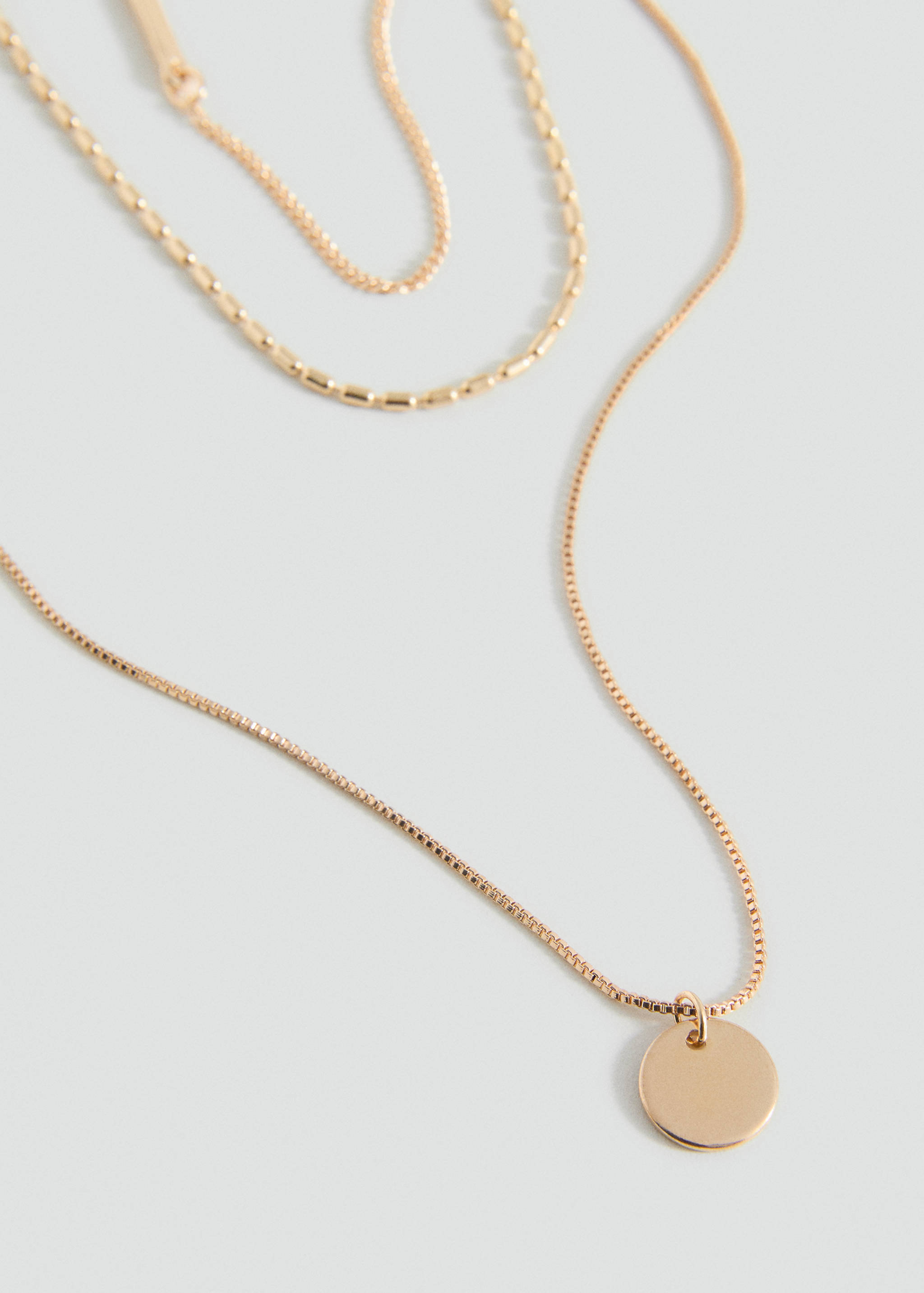 Triple chain necklace - Medium plane