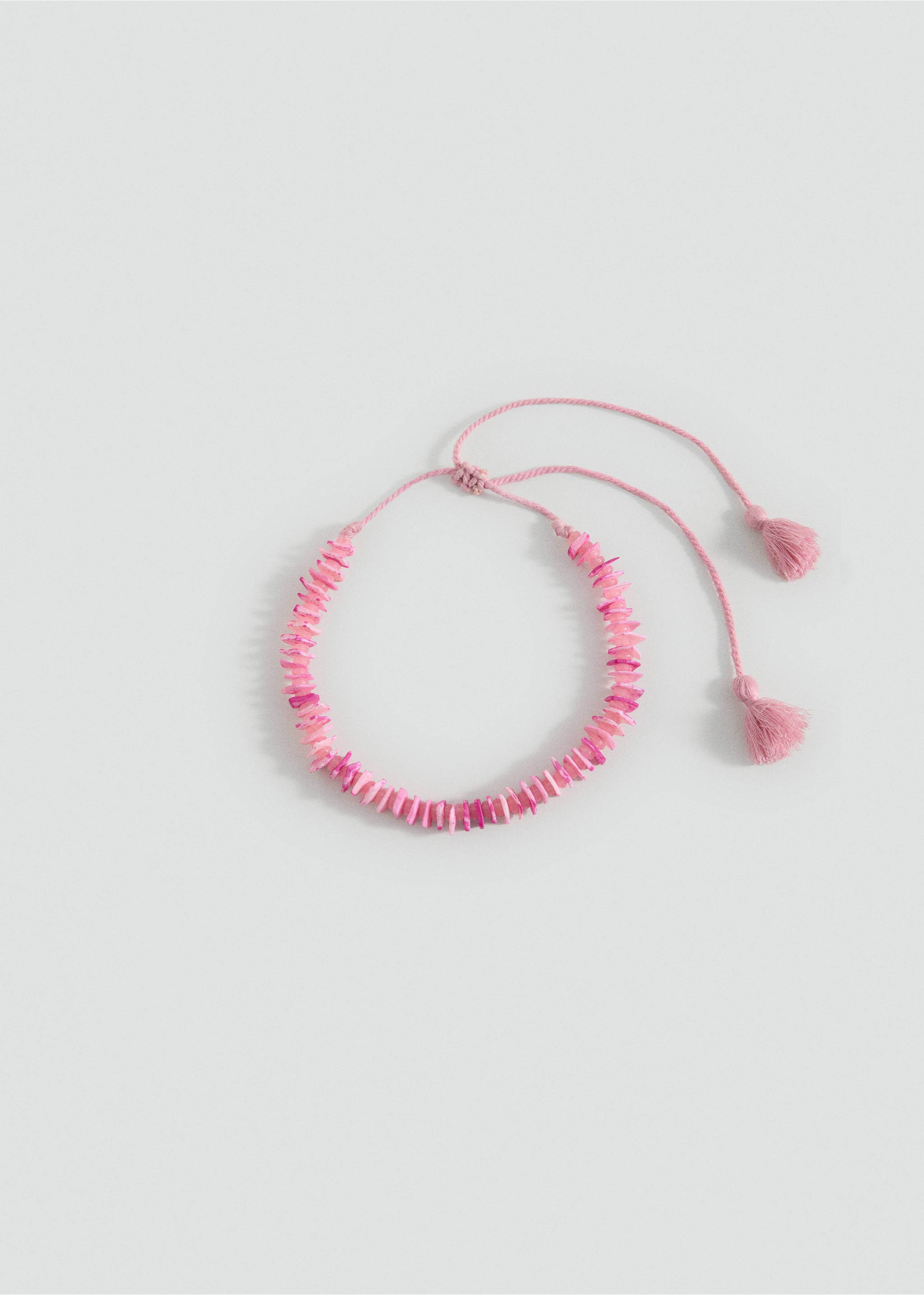 Mixed bead necklace - Article without model, Pink. Ref: 17001193-00.