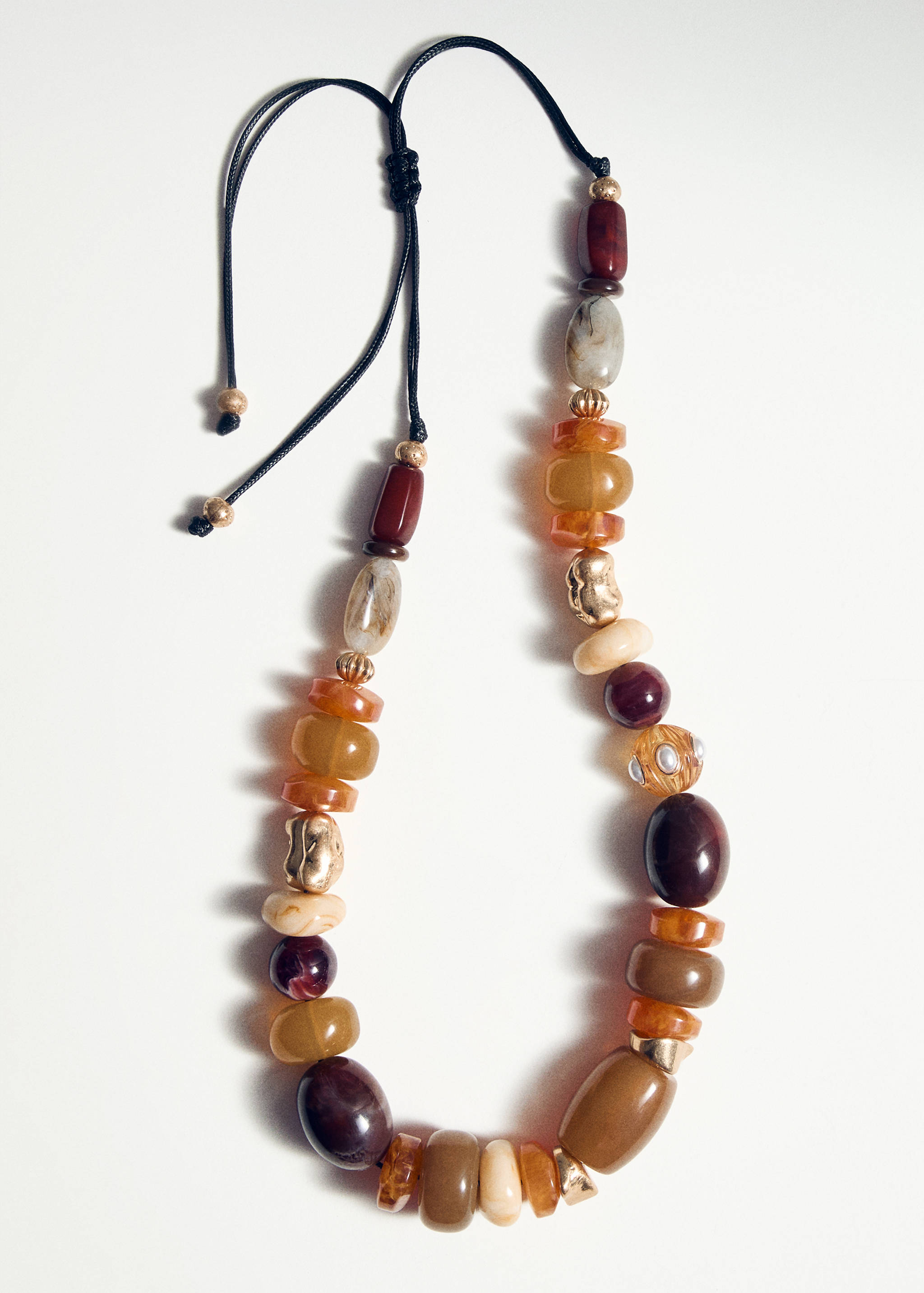 Maxi collier avec boules en résine combinées - Détail de l'article 5