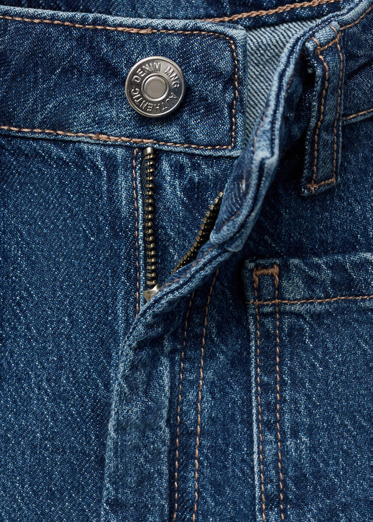 Jeans culotte mid-waist comfort — Dark Blue