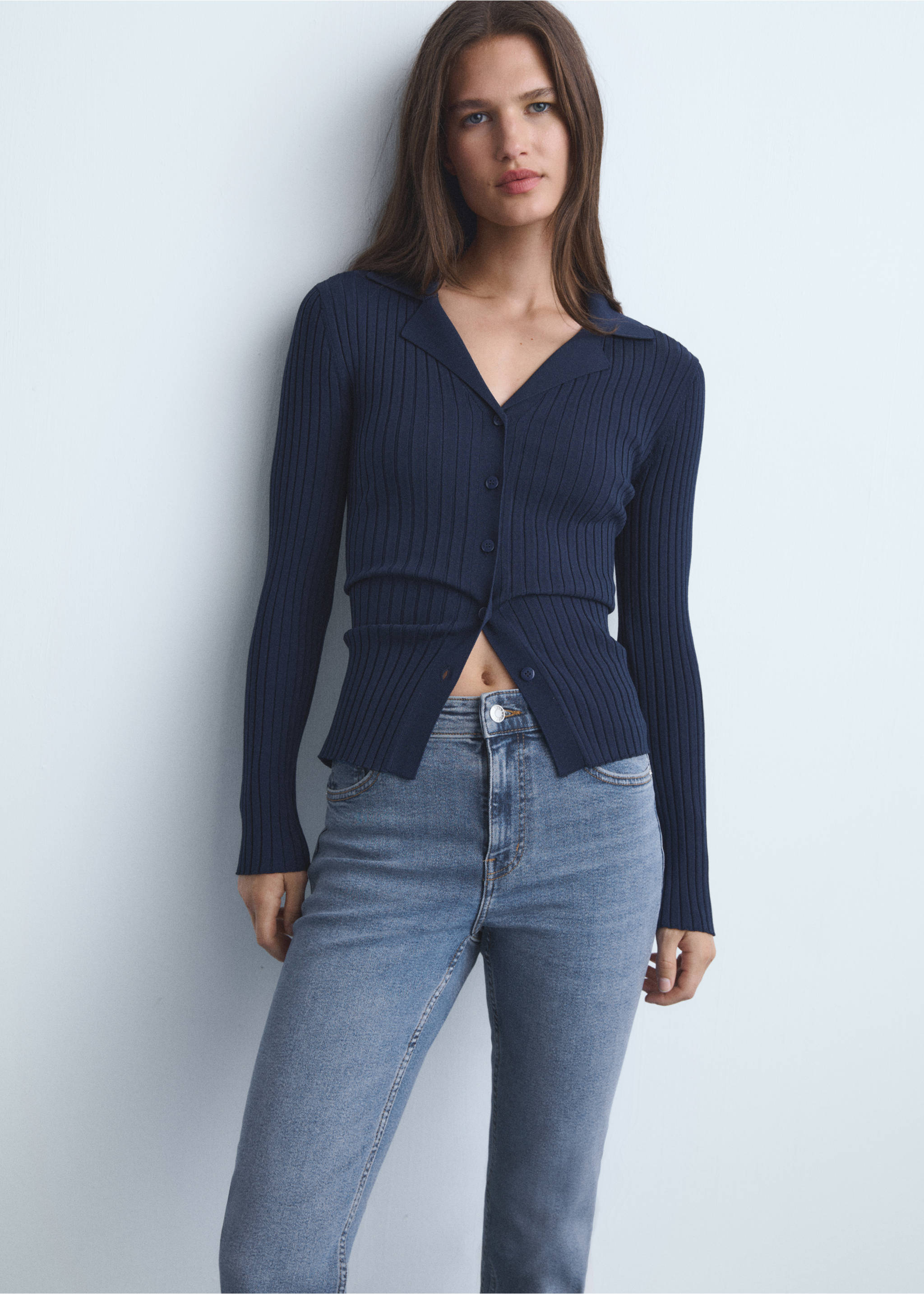 Jean Sienna flare crop - Détail de l'article 1, Bleu moyen. Ref: 17001205-00.