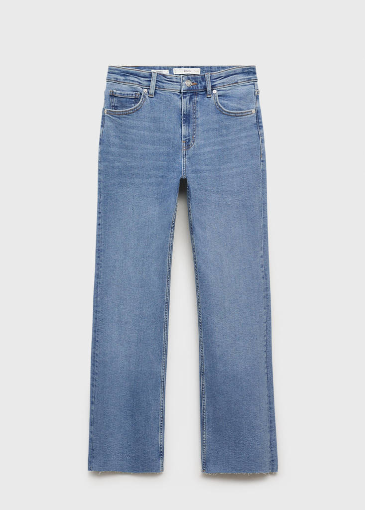 Sienna flared cropped jeans — Medium Blue