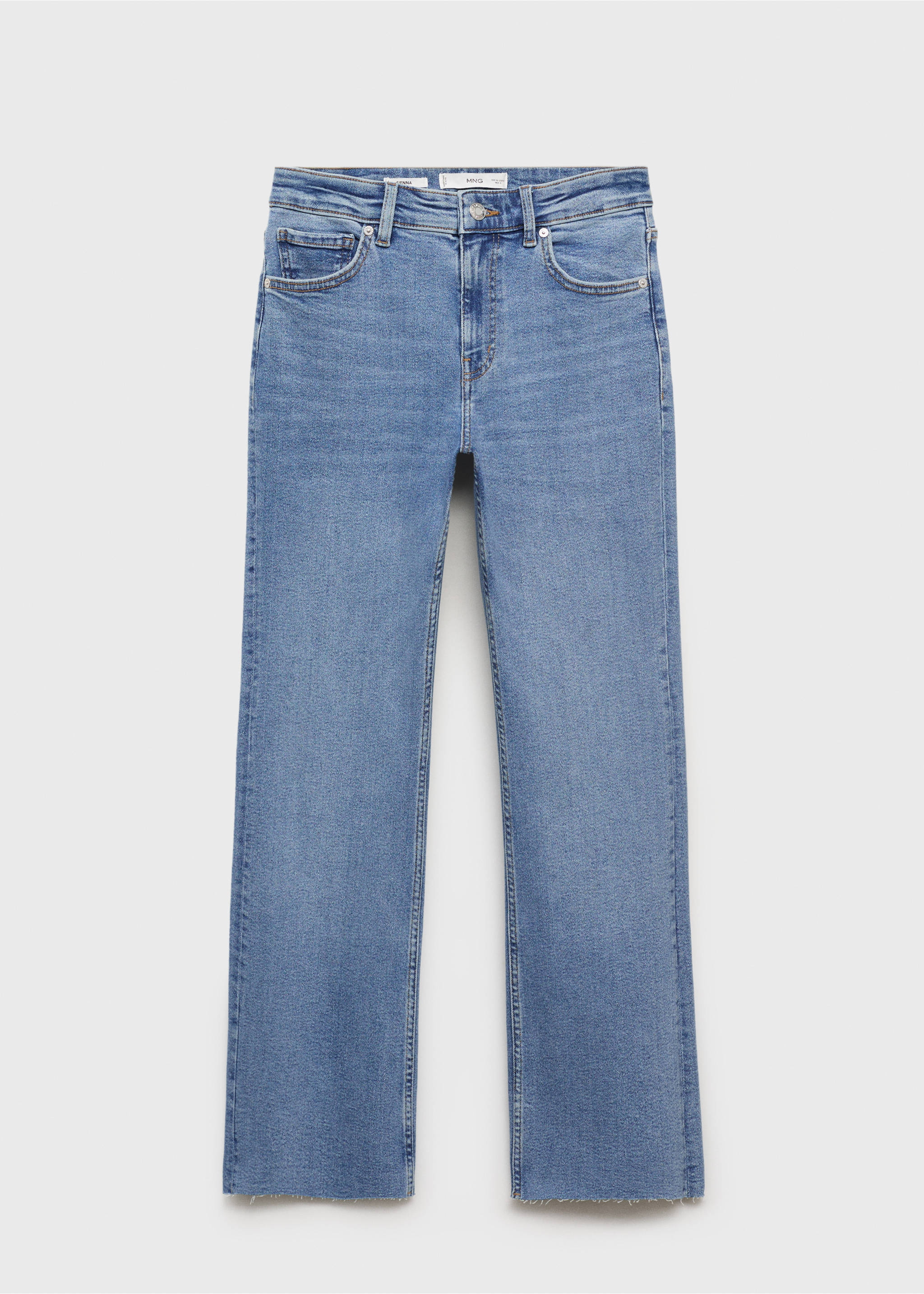 Jean Sienna flare crop - Article sans modèle, Bleu moyen. Ref: 17001205-00.