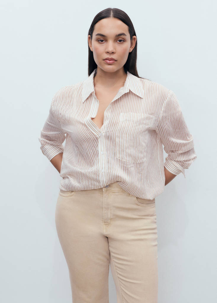 Sienna flared cropped jeans — Sand