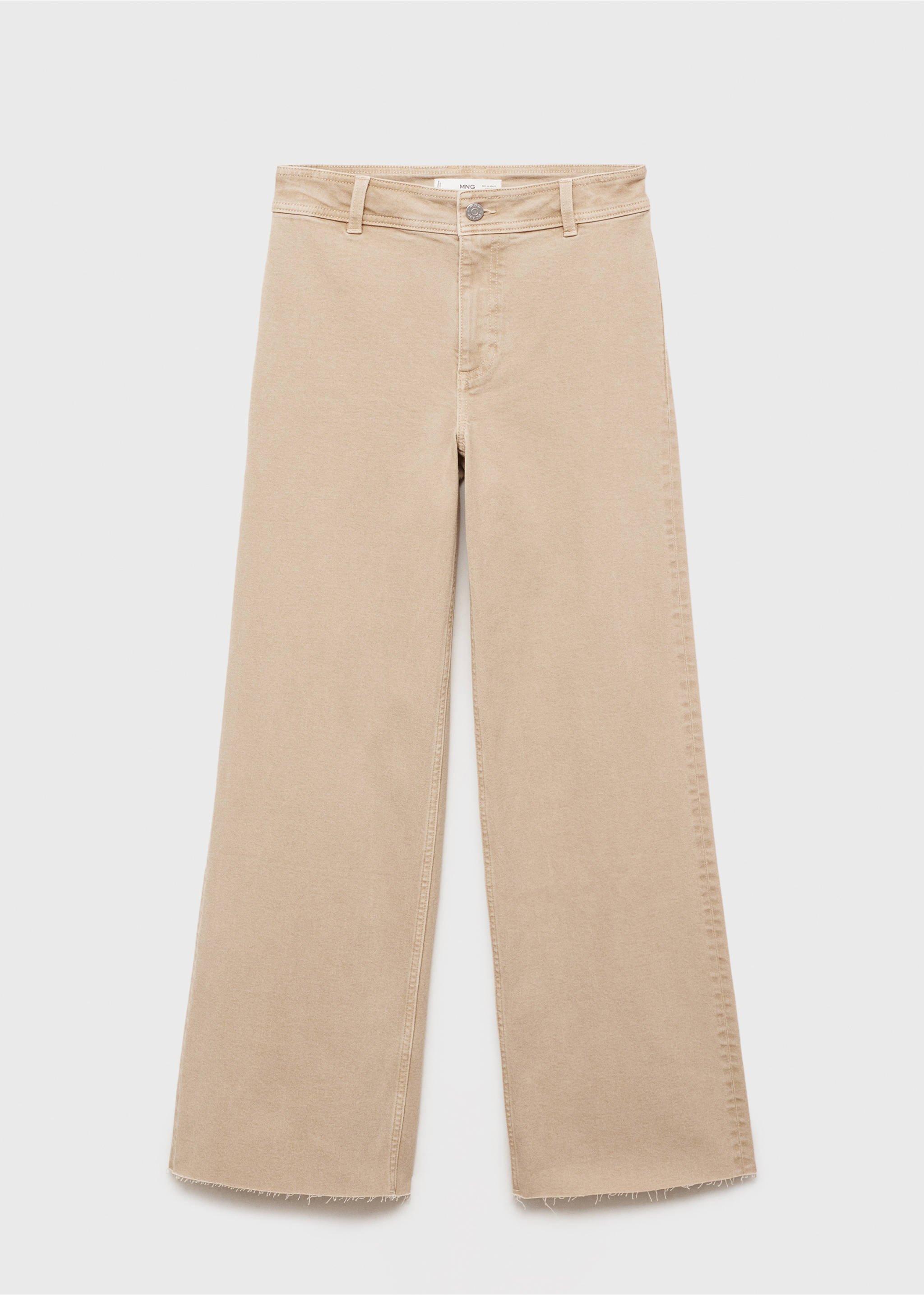 Catherin high-waist culottejeans - Artikel zonder model, Zand. Ref: 17001210-00.