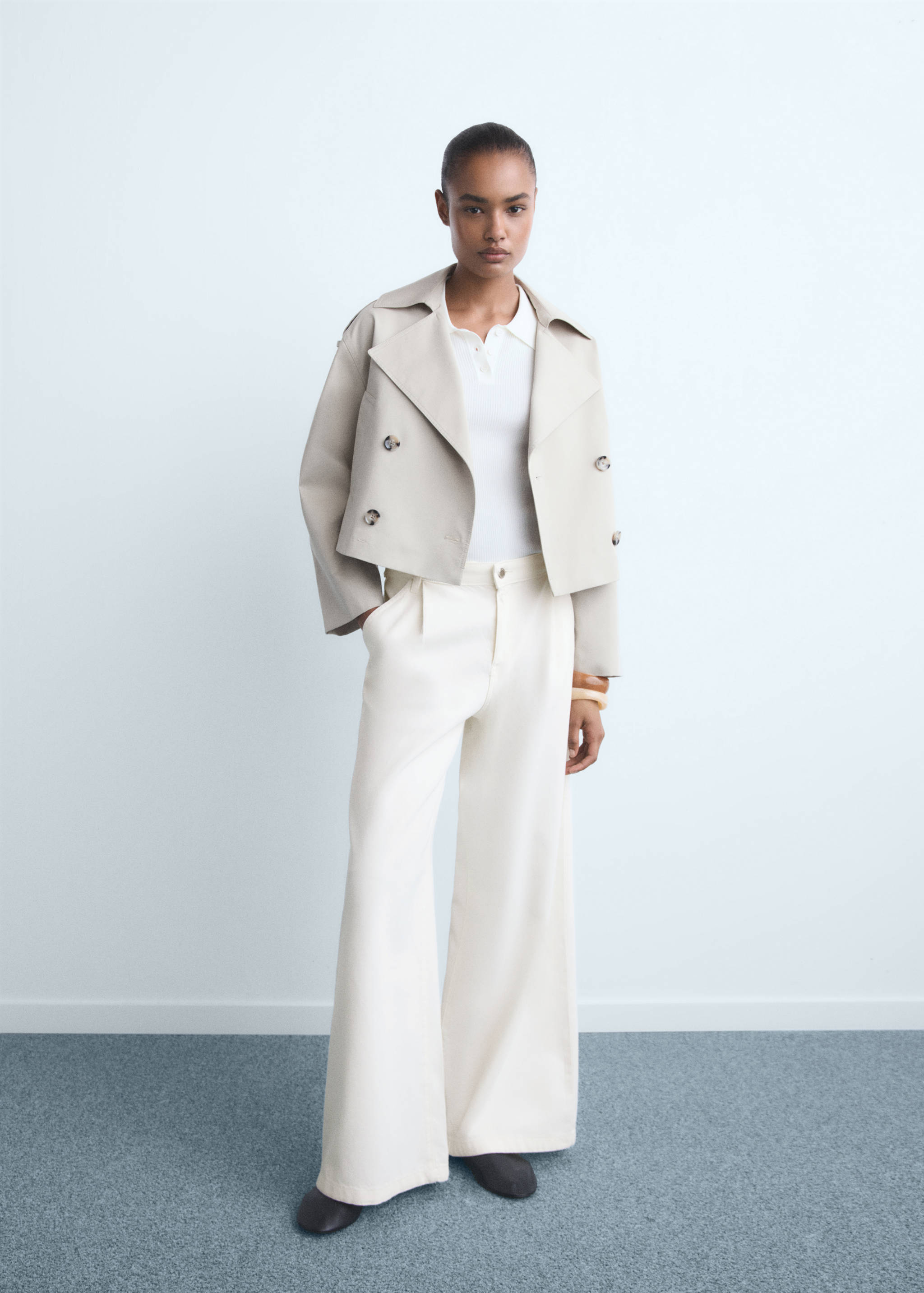 Jean large à pinces - Plan général