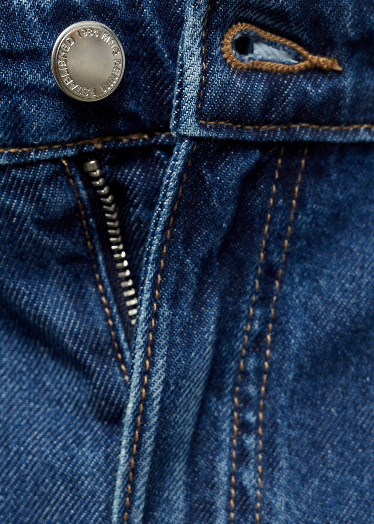 Wide leg pleated jeans — Open Blue