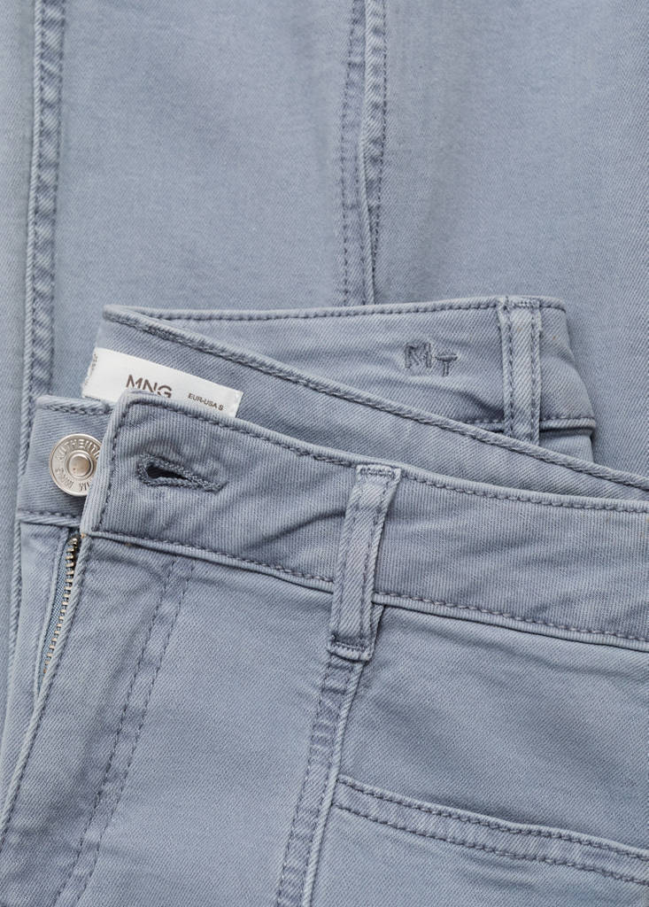 Flared jeans with opening — Blue