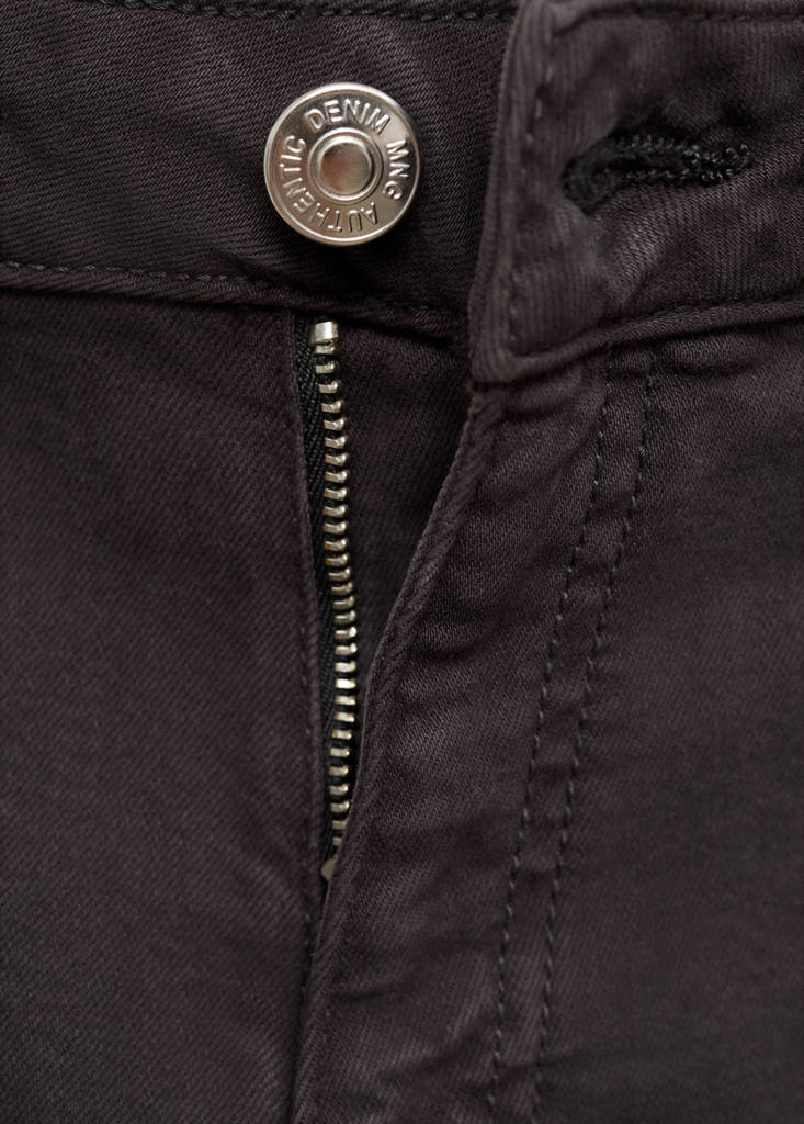 Flared jeans with opening — Charcoal
