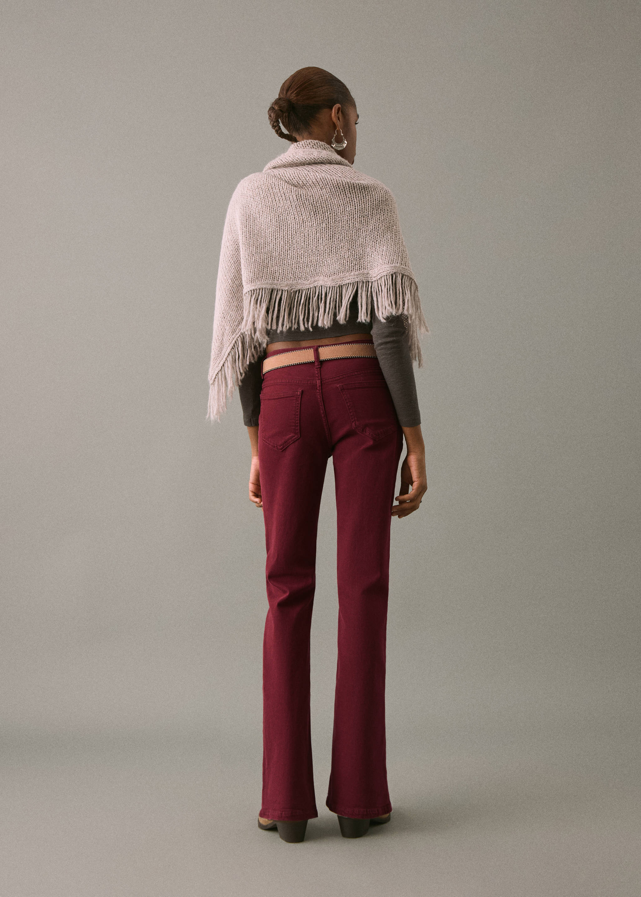 جينز بفتحة واسعة - الجهة الخلفية للمنتج