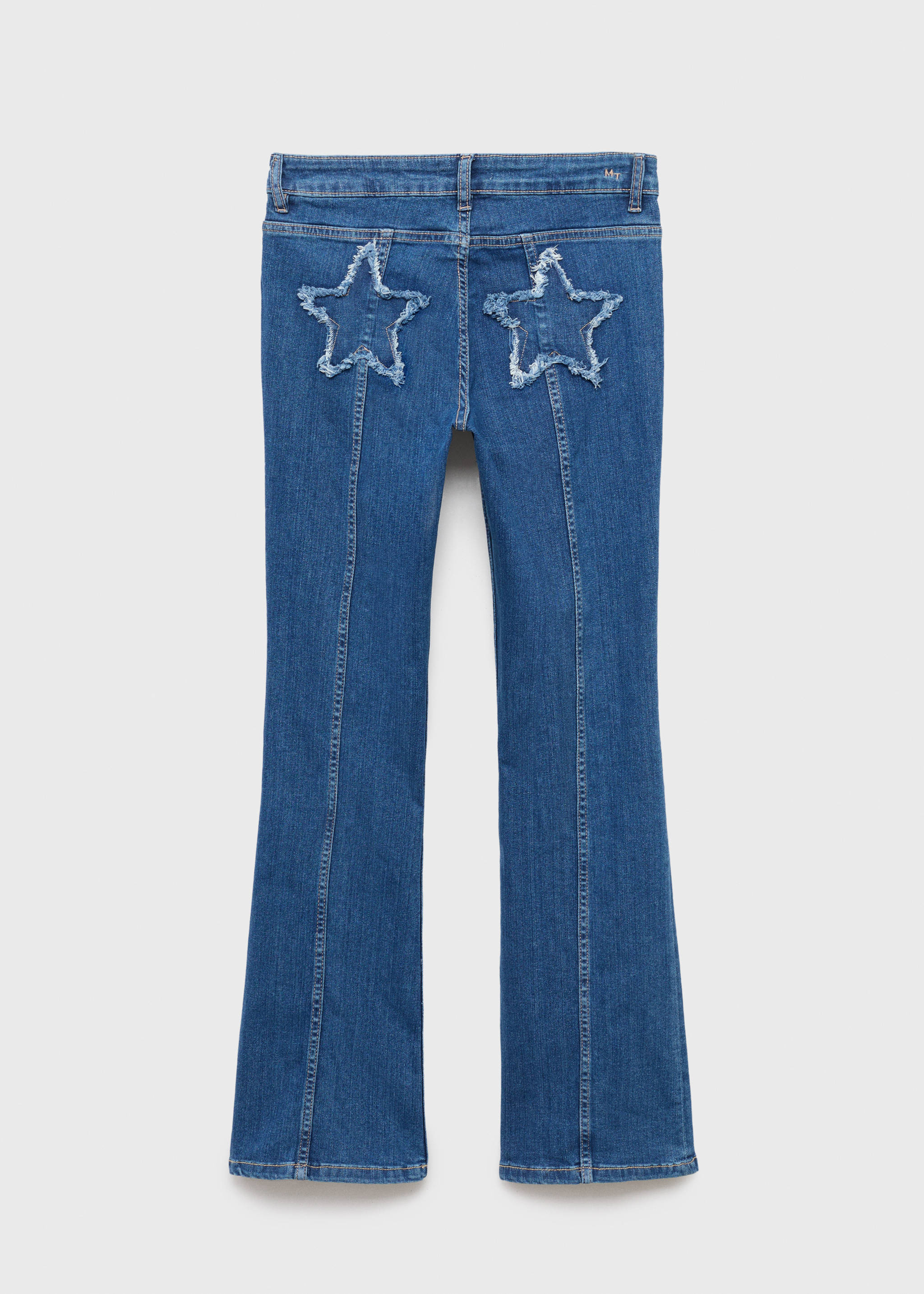 Flared jeans with stars - Reverse of the article