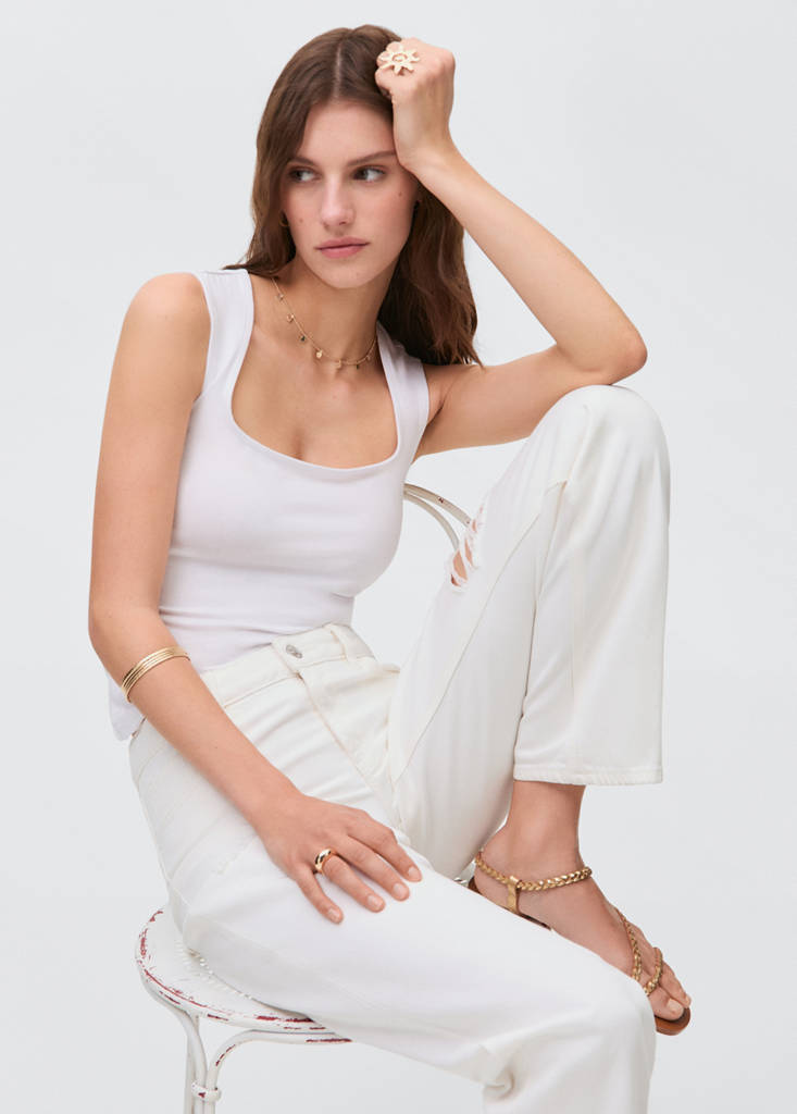 Ripped straight-fit jeans — Off White