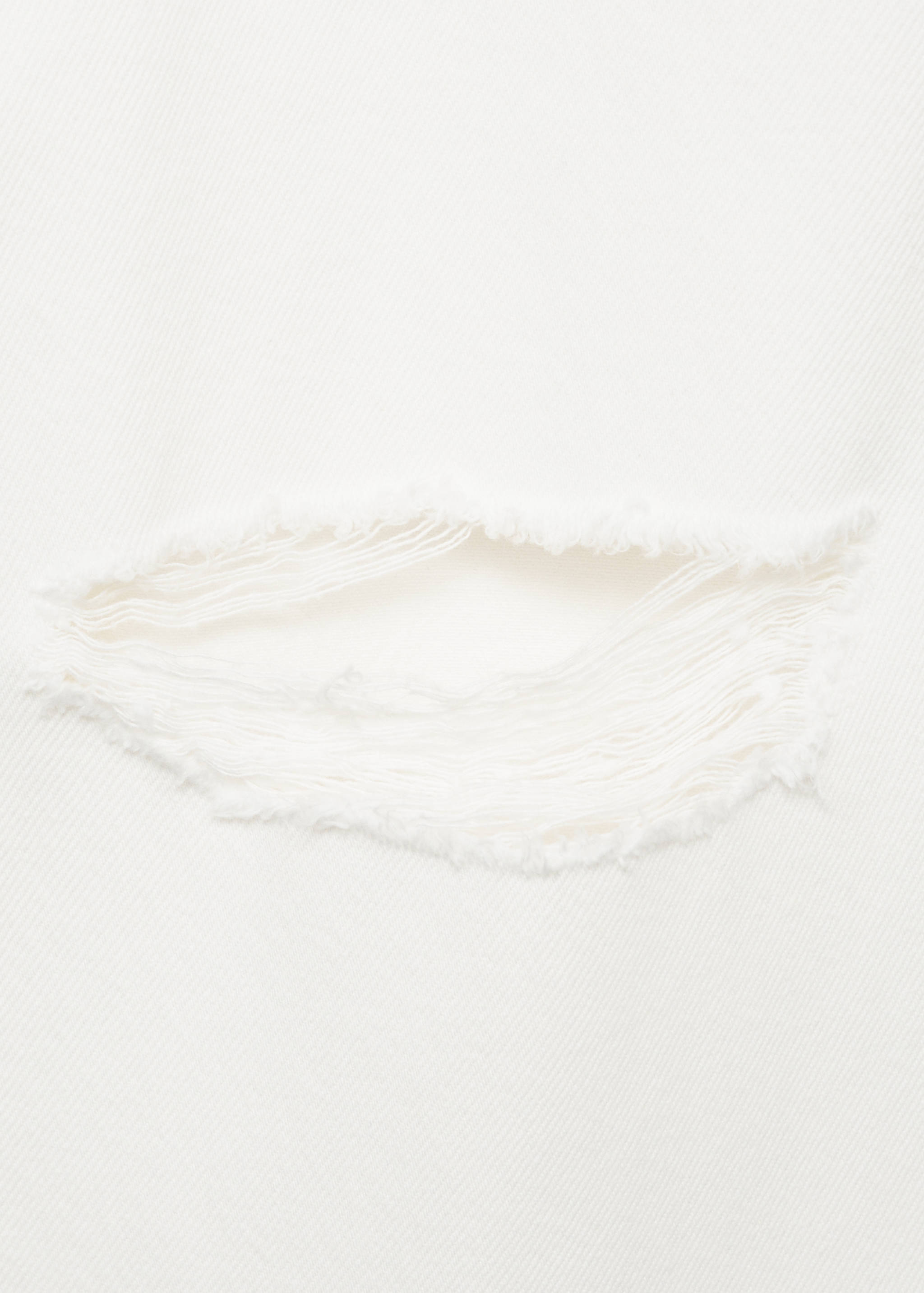 بنطلون جينز ممزق بقصة مستقيمة - تفاصيل المنتج 0