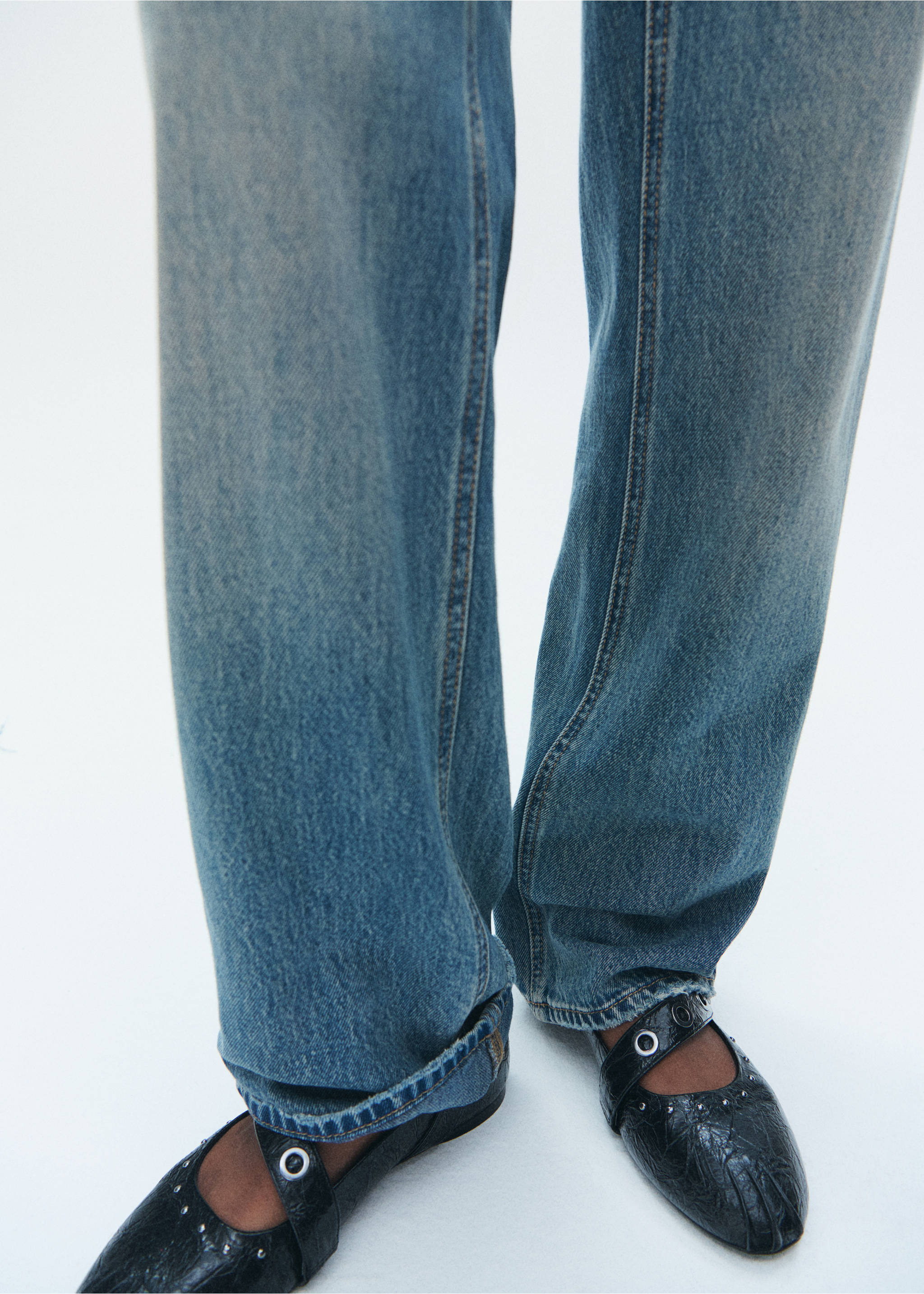 Jeans straight fit - Detalle del artículo 3, Azul medio vintage. Ref: 17001218-00.