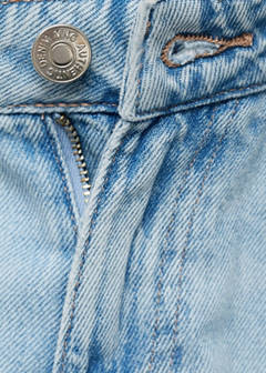 Wide leg jeans with seam detail — Light Blue 5