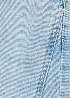 Wide leg jeans with seam detail — Light Blue 7