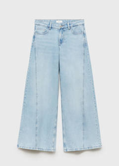Wide leg jeans with seam detail — Light Blue 3