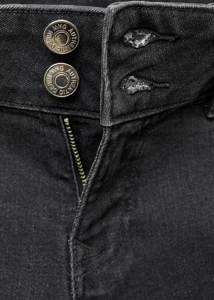 Low-waist flared jeans — Black denim