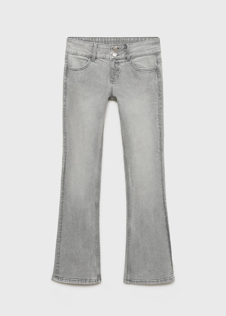 Low-waist flared jeans — Denim Grey