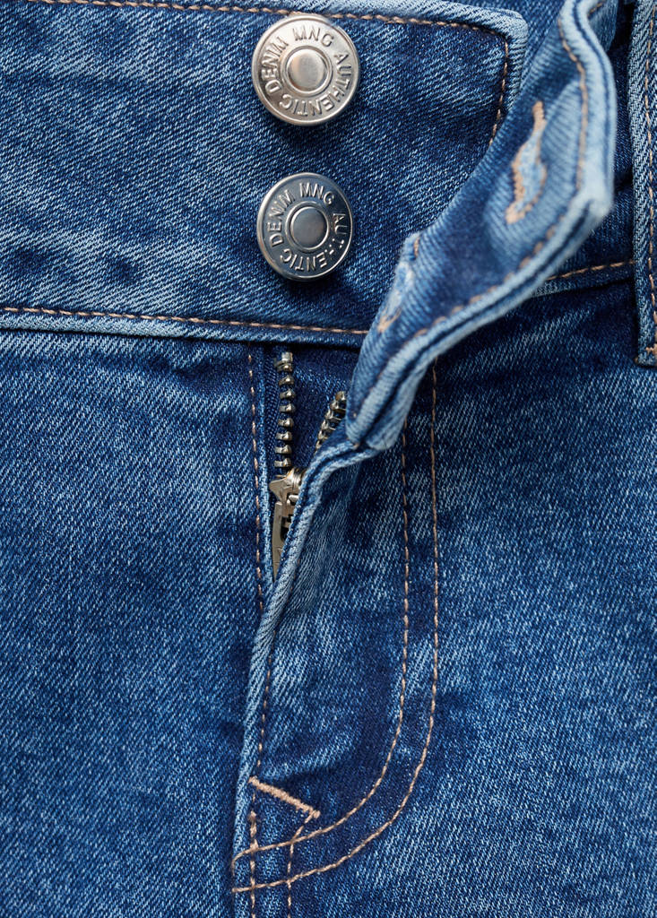 Low-waist flared jeans — Medium Blue