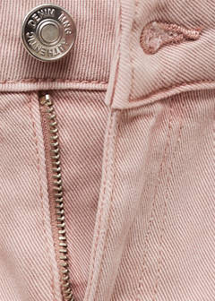 Studded culotte jeans — Pastel Pink 7