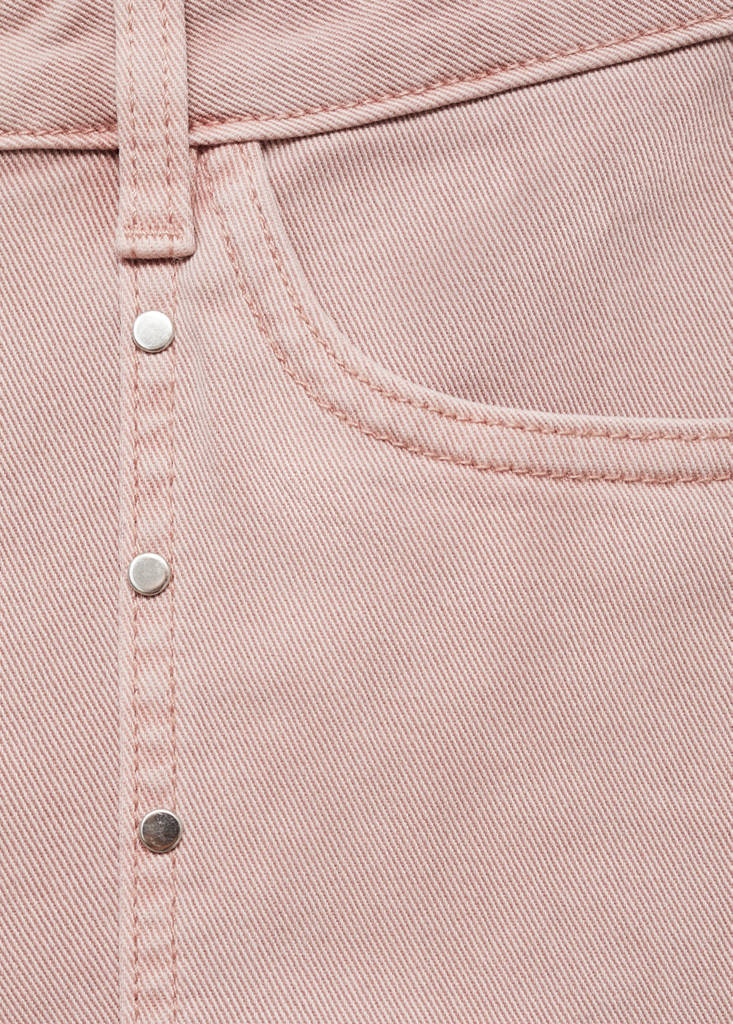 Studded culotte jeans — Pastel Pink