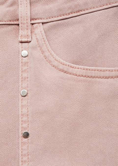 Studded culotte jeans — Pastel Pink 9