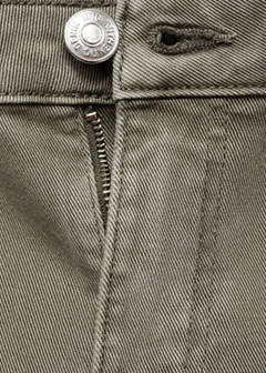 Studded culotte jeans — Pastel Green 7