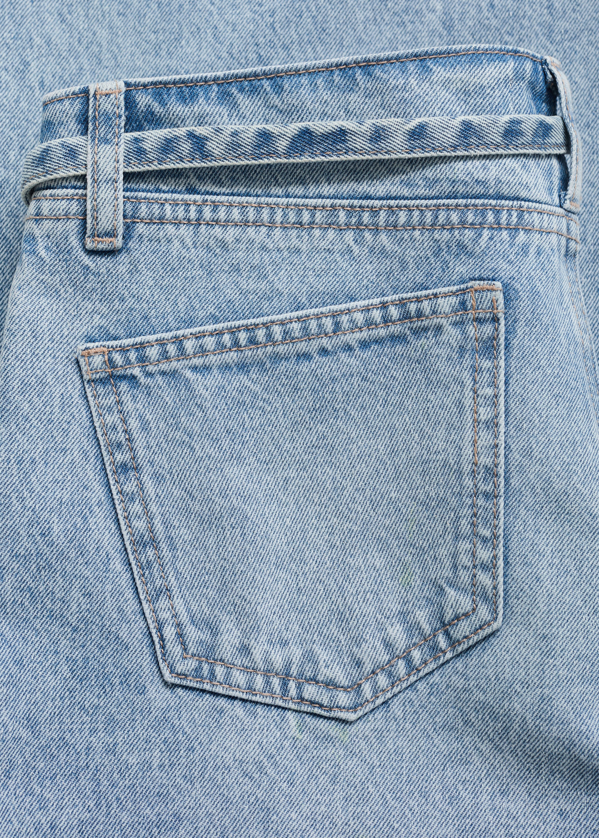 Wide-Leg-Jeans mit Schleife - Detail des Artikels 0