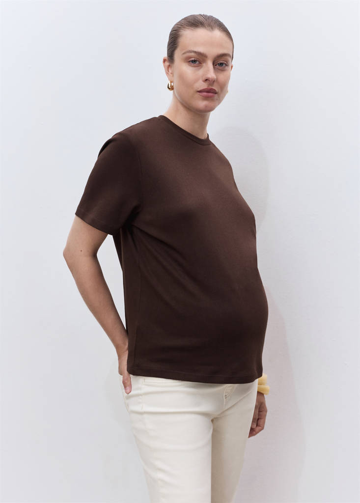 Maternity flared cropped jeans — Off White