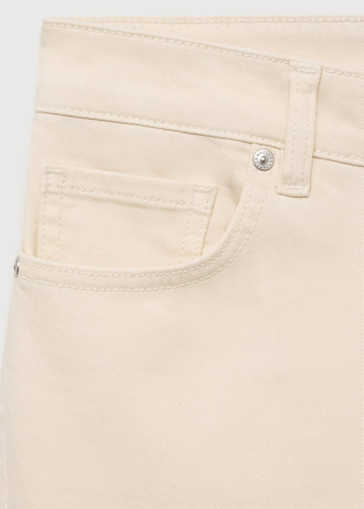 Sienna flared cropped jeans — Ecru