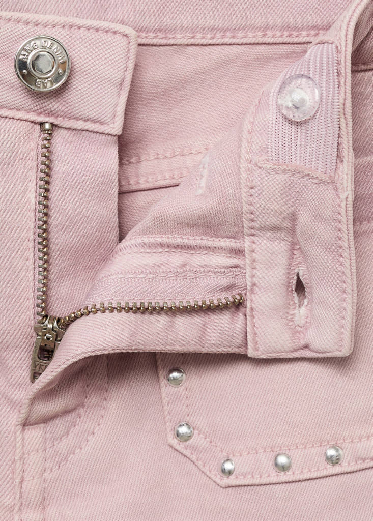 Flared jeans with studs — Light/Pastel Purple