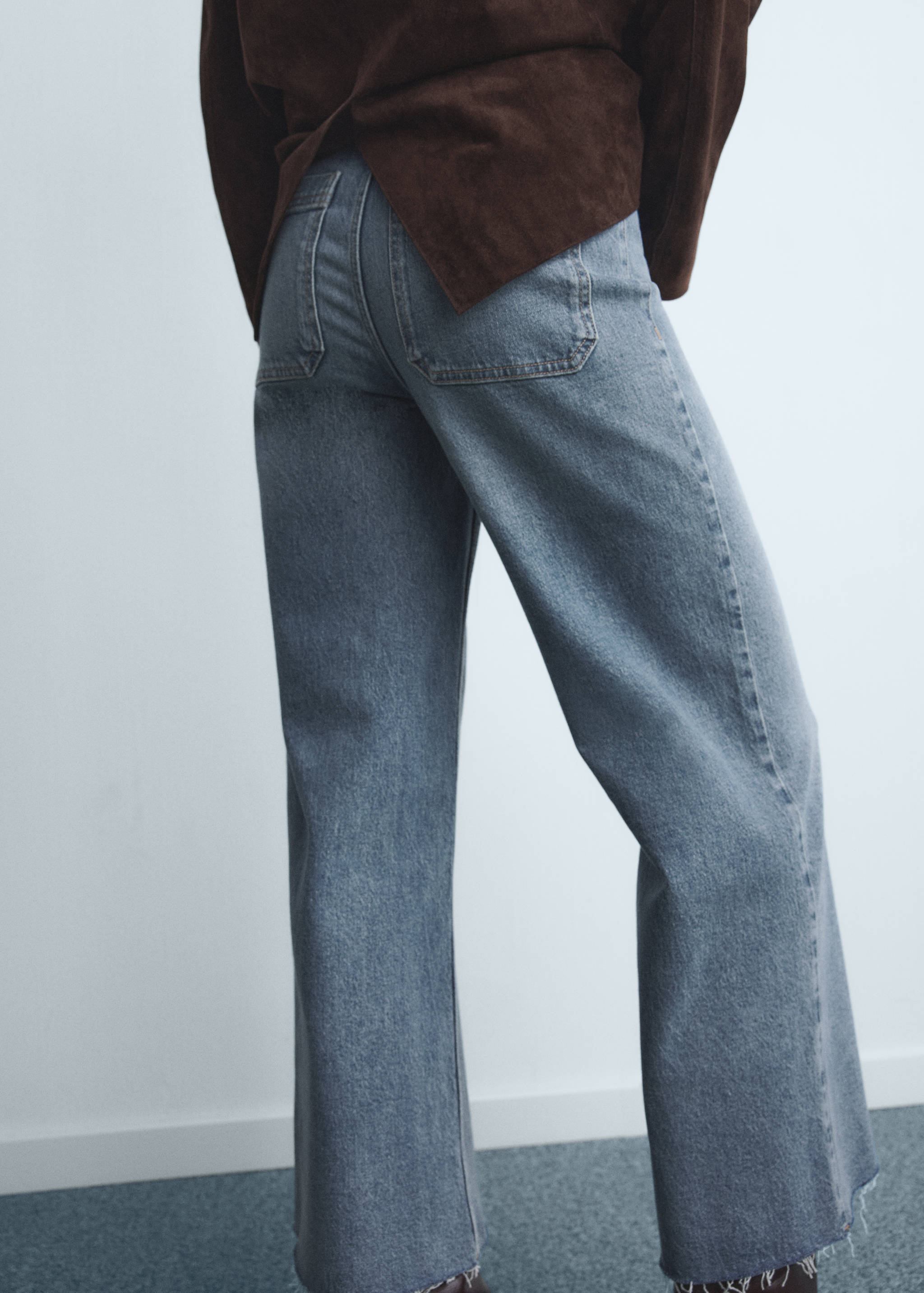 Jean style jupe-culotte Catherin taille haute - Verso de l’article