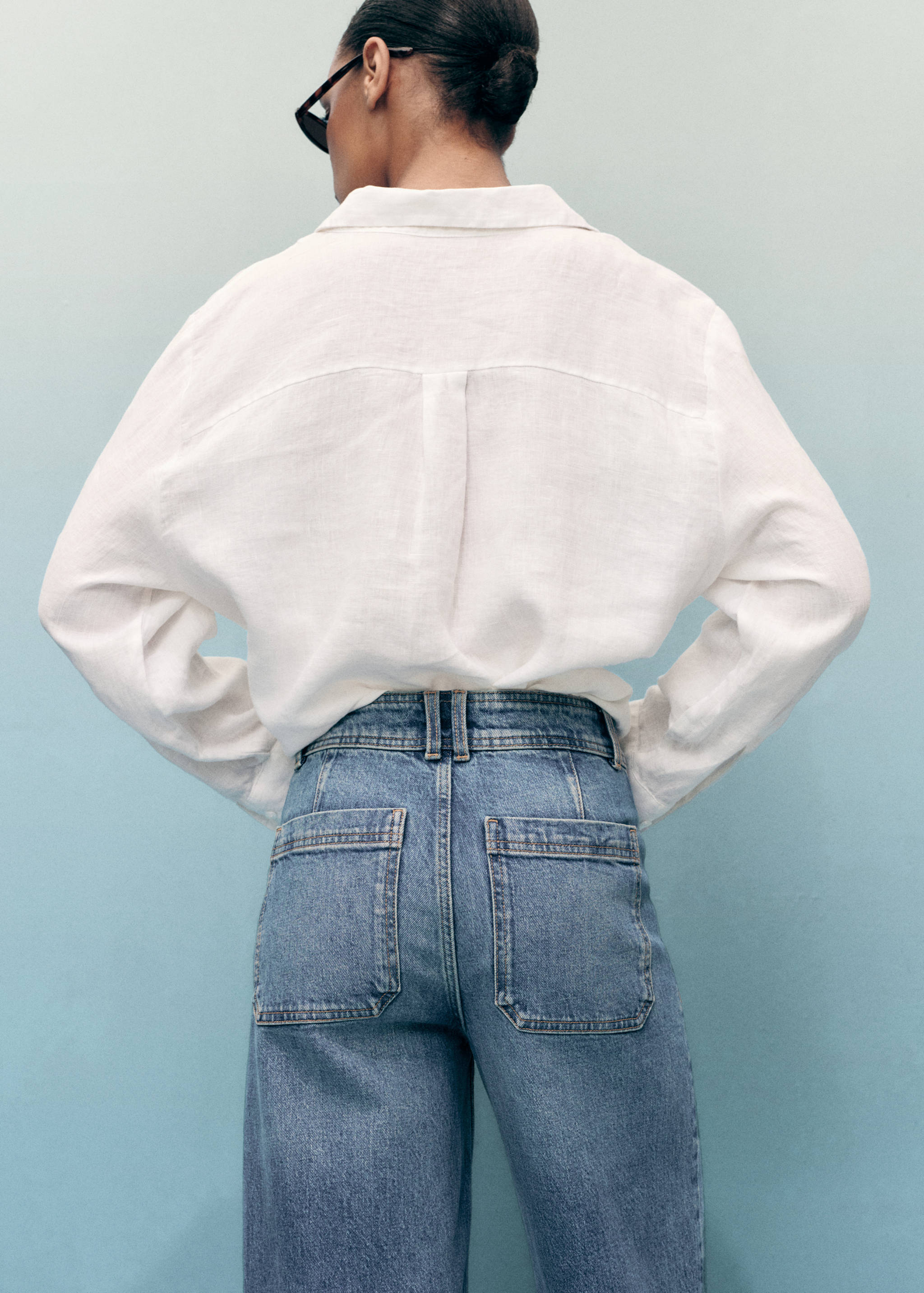 Jean style jupe-culotte Catherin taille haute - Détail de l'article 2