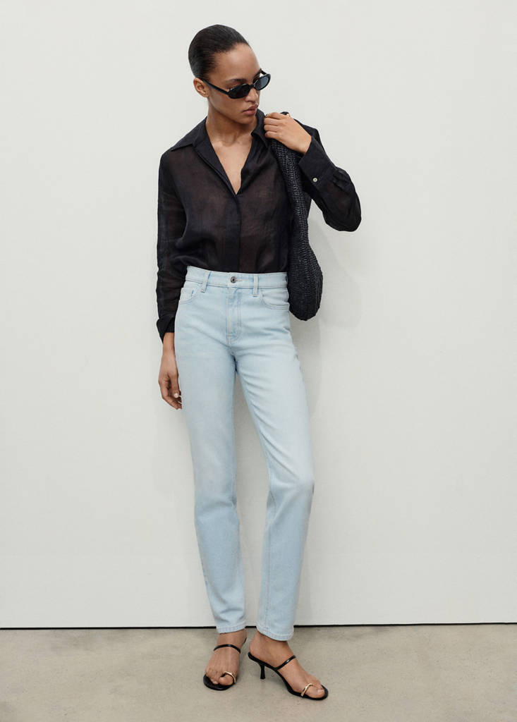 Newmom comfort high-rise jeans — Light Blue