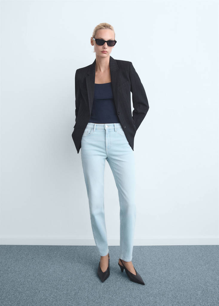 Newmom comfort high-rise jeans — Light Blue