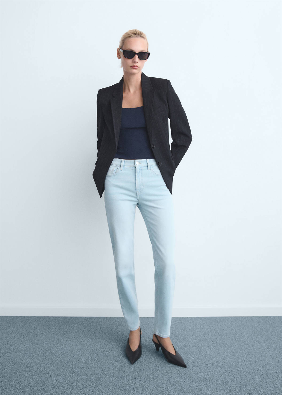 Newmom comfort high-rise jeans — Light Blue