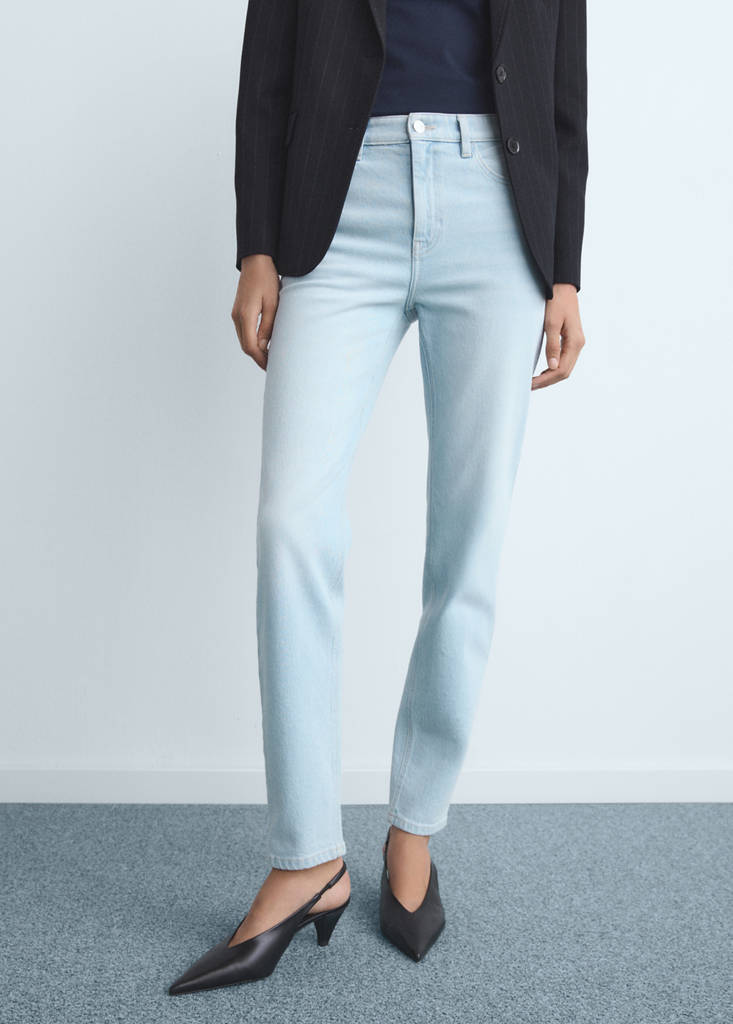 Newmom comfort high-rise jeans — Light Blue