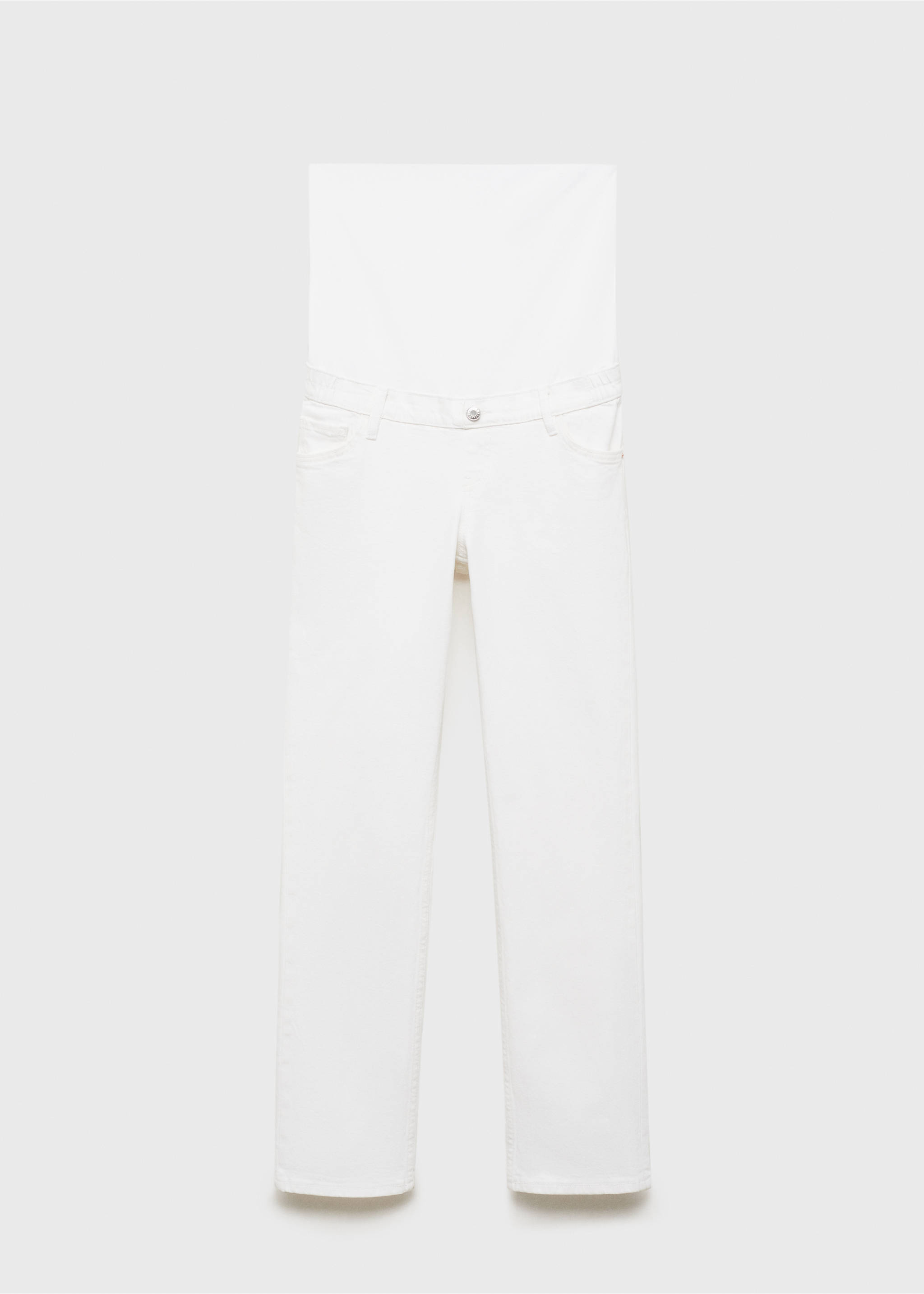 Jean de grossesse droit - Article sans modèle, Blanc. Ref: 17001242-00.