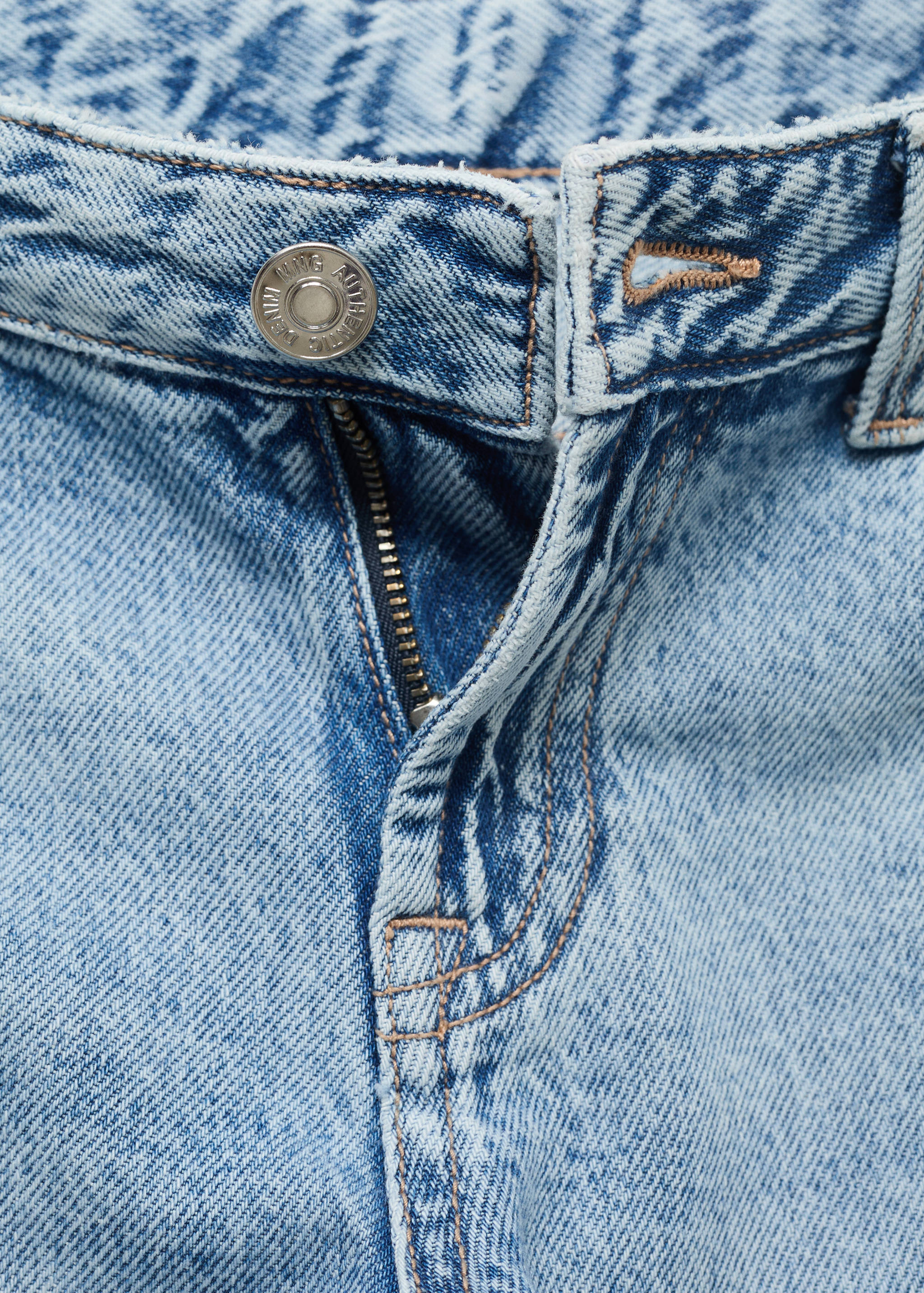 Calças de ganga de cintura baixa wideleg - Pormenor do artigo 8